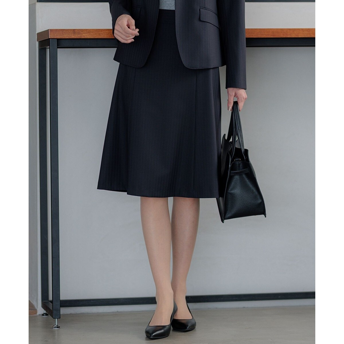 【セットアップ対応】ラフィーネウール フレア スカート