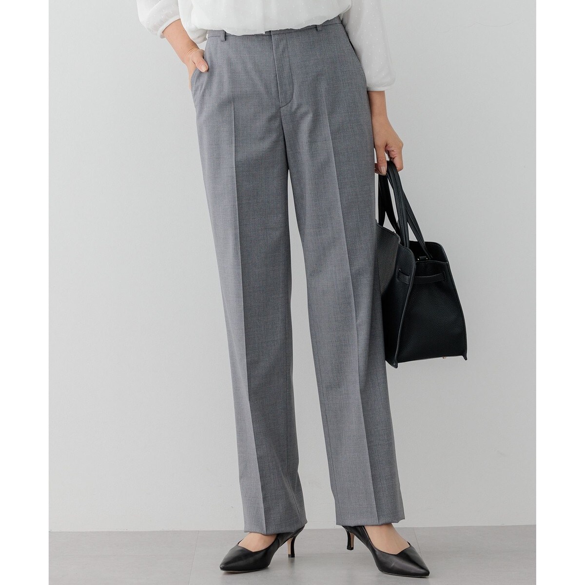 【セットアップ対応】ラフィーネウール テーパードパンツ