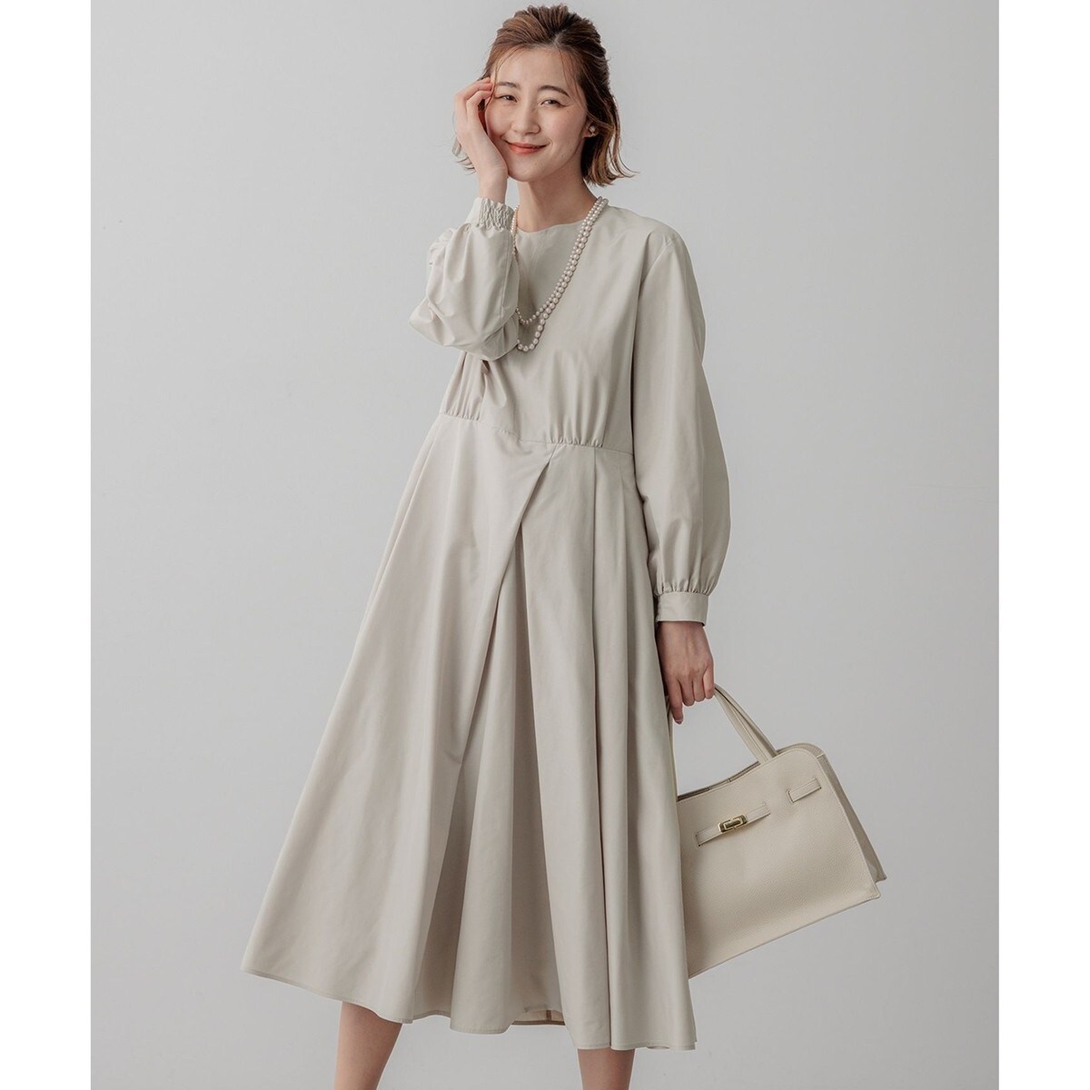 セットアップ対応】トリアセダブルジョーゼット スリットシフォン