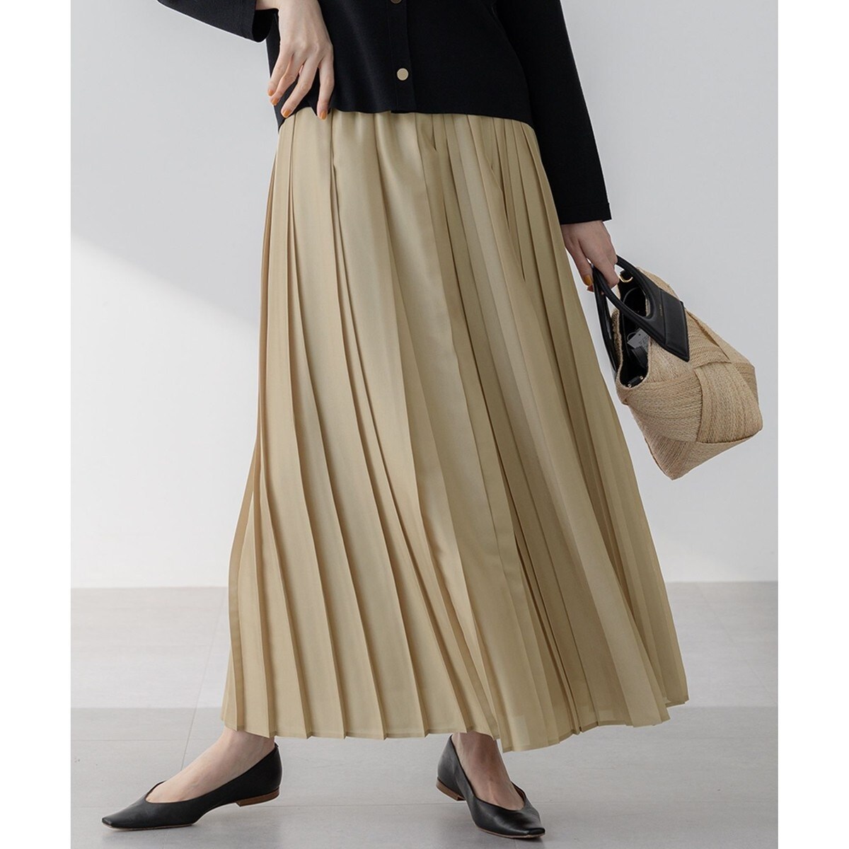 洗える】シアーコンビ プリーツ スカート | 23区(23KU) | マルイウェブ