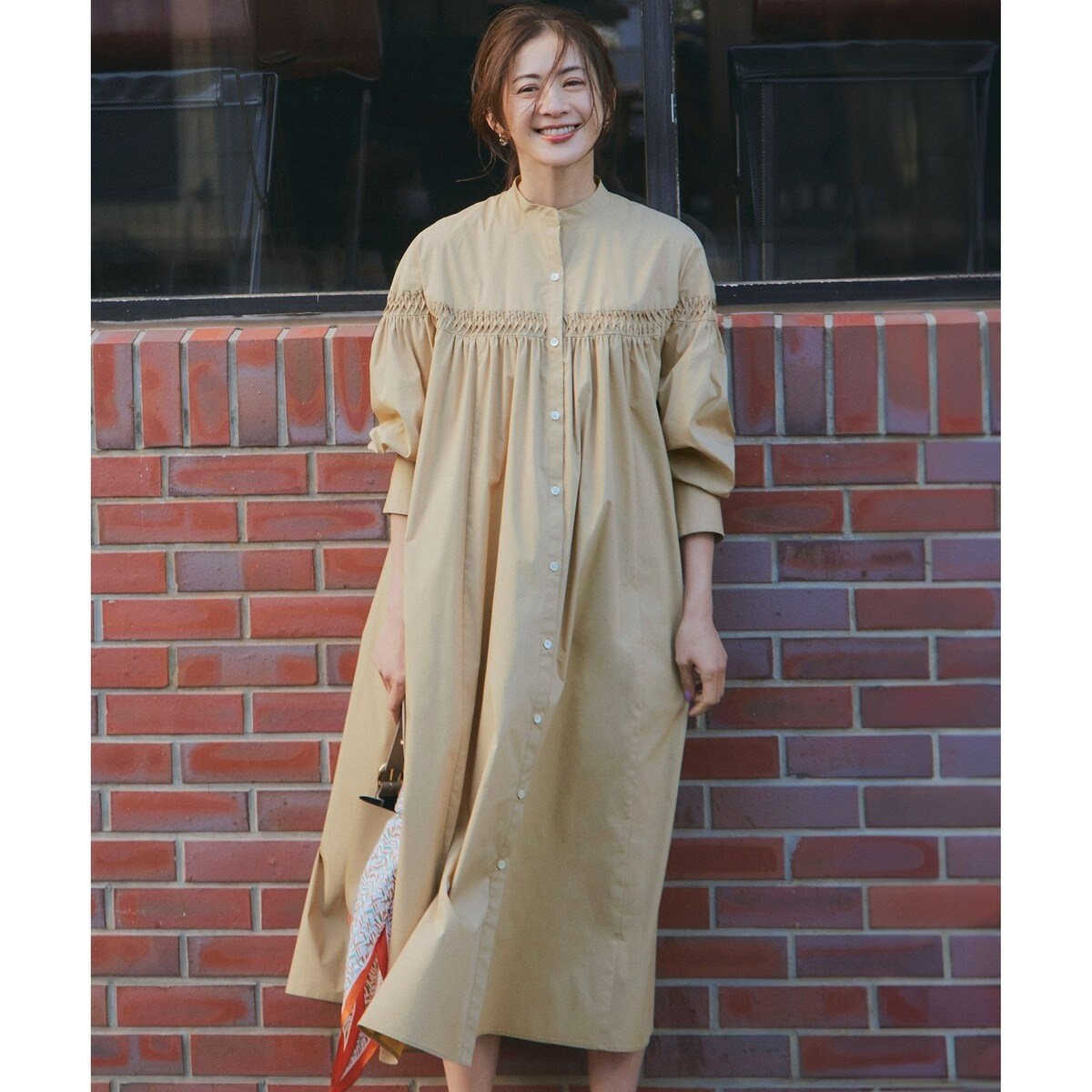 【美品】23区 洗える リネン ヴィスコース ストレッチ ワンピース 麻 完売品 洗える】リネンヴィスコースストレッチ ワンピース | 23区(23KU