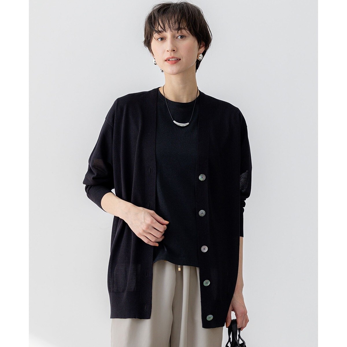 CanCam10月号掲載/CLASSY.10月号掲載】シャイニーシアー カーディガン