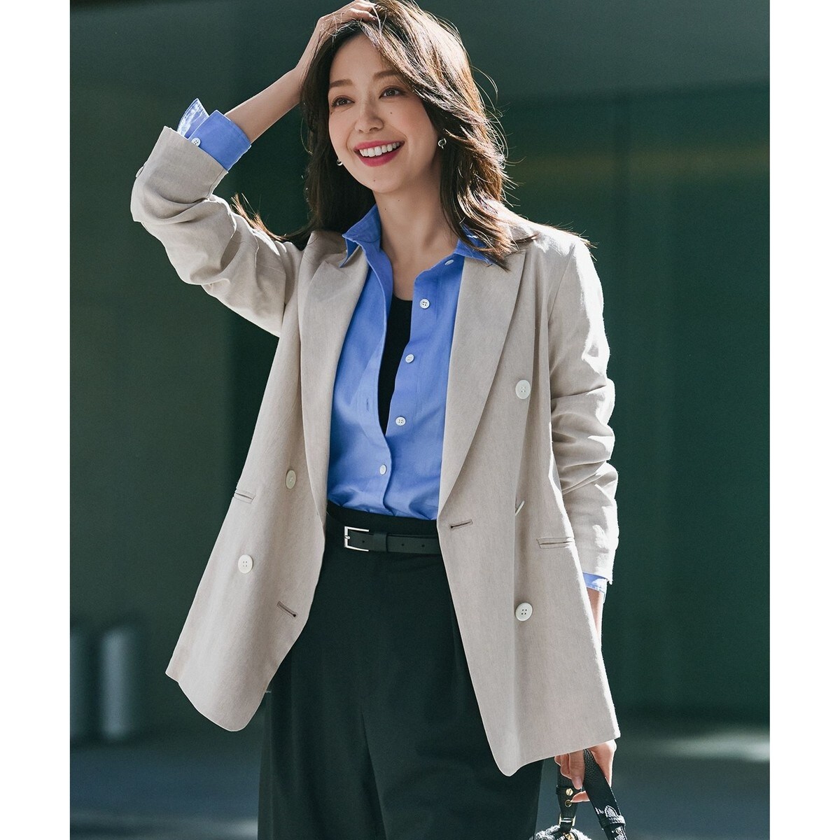 John Branigan】ノーカラーツイードジャケット | ランドワーズセレクト