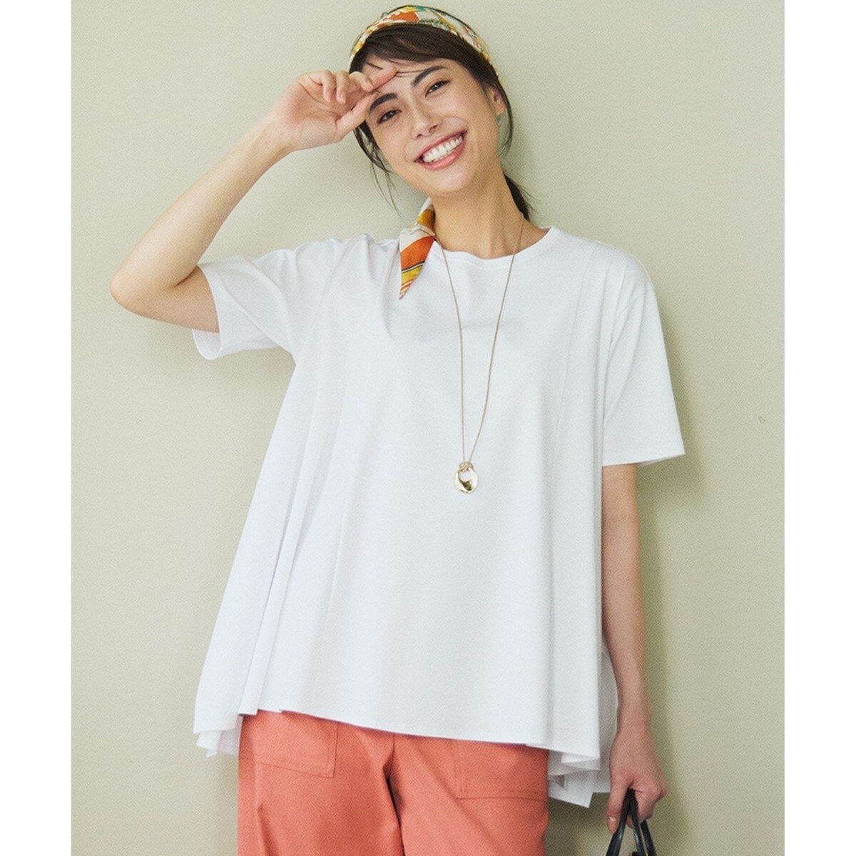 今期【GLOW6月号掲載/洗える】 スビンギザコットン クロップド Tシャツ GLOW6月号掲載/洗える】スビンギザコットン クロップド Tシャツ