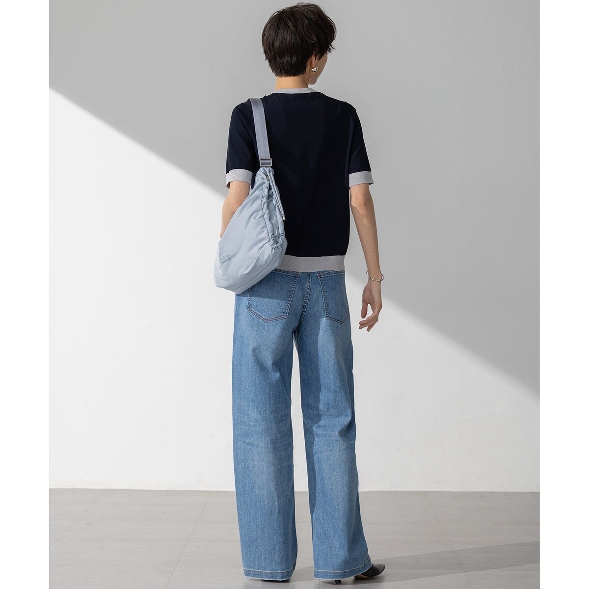 【接触冷感】23区DENIM サマー ストレート ワイド パンツ