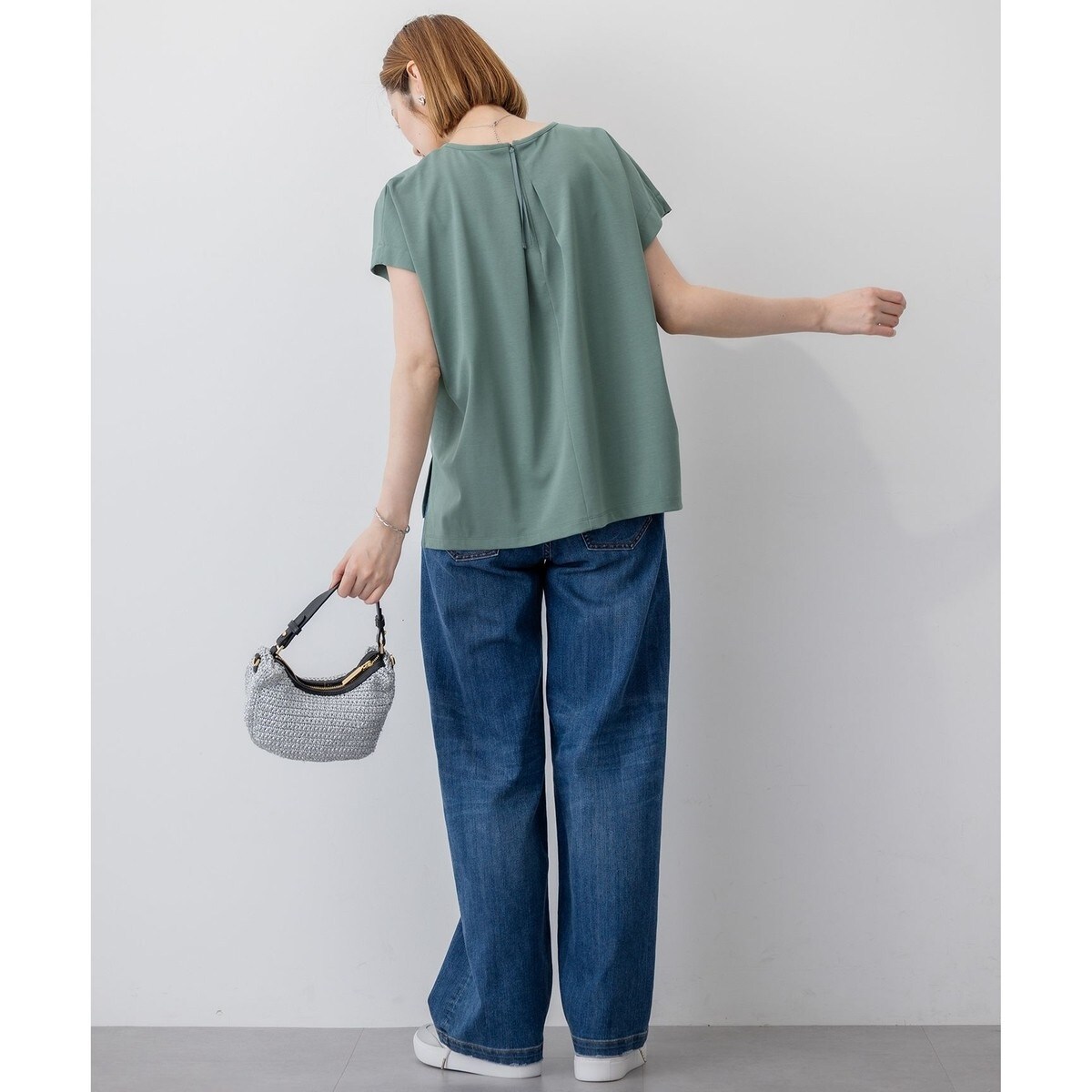 【接触冷感】23区DENIM サマー ストレート ワイド パンツ