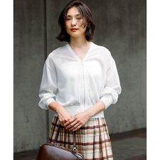 洗える】ライトシアーニット ブルゾン | 23区(23KU) | マルイウェブ 