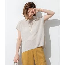 【洗える】シャイニーシアー オーバーサイズ ニット