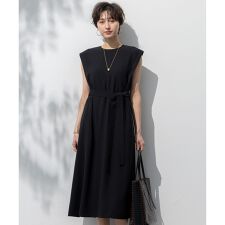 【吸水速乾/UVカット/接触冷感/洗える】ストレッチジョーゼット ワンピース