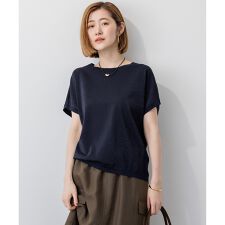 【洗える】レーヨンポリエステルストレッチ プルオーバー ラメニット