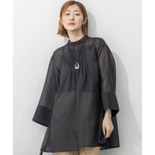 【洗える】シアービエラ チュニック ブラウス