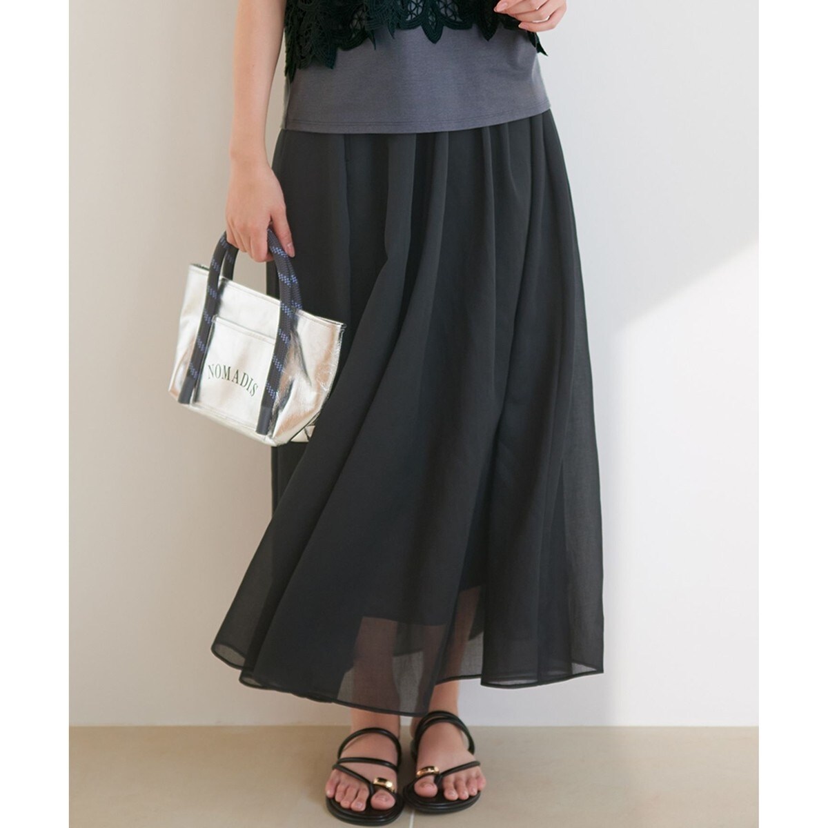 洗える】エクラジャカード コクーン スカート | 23区(23KU) | マルイ