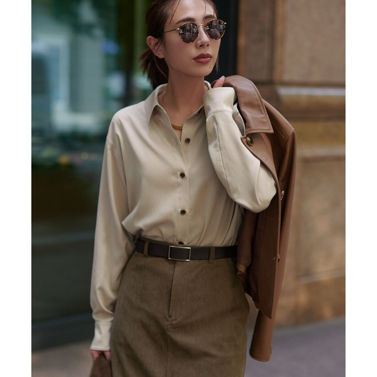 Saran様おまとめページ】23区バンドカラーシャツ×パドカレカーディガン