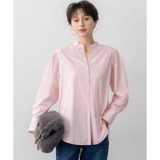 【滝沢眞規子さん着用/mi-molletコラボ/洗える】CANCLINI デザイン シャツ