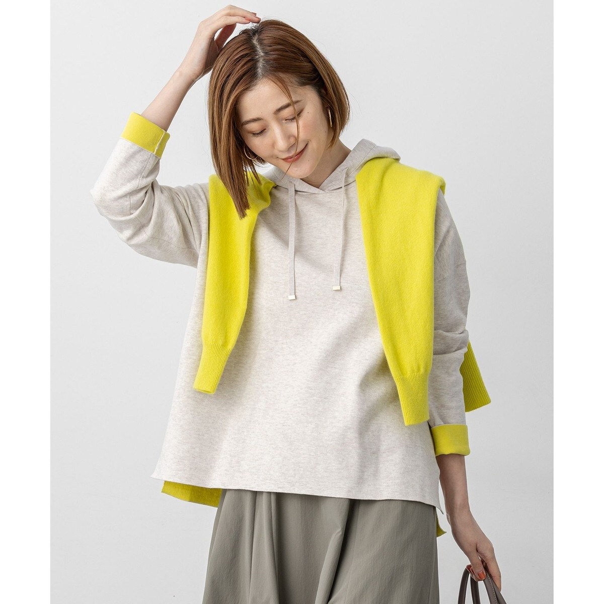 コットンウール ニット パーカー | 23区(23KU) | マルイウェブチャネル