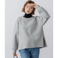 【VERY掲載/洗える】コットンエアーダンボール サイドジップ カットソー