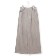 【見上愛さん着用/洗える】コットン コーデュロイ ワイド パンツ