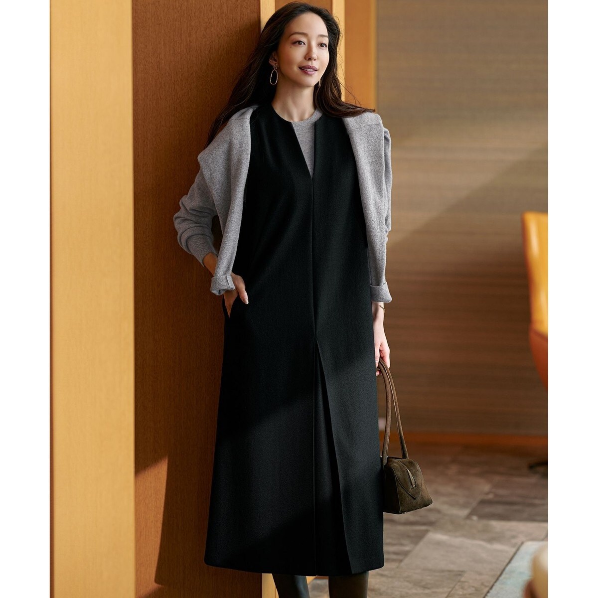 ウールミルドジャージー ジャンパースカート | 23区(23KU