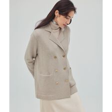 【見上愛さん着用/Oggi掲載】カシミヤブレンド ニット ジャケット