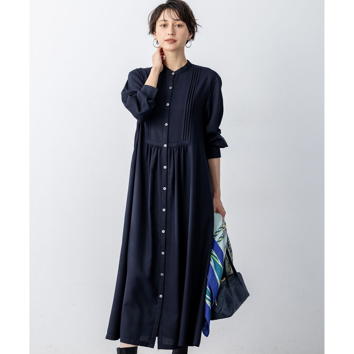 洗える】エフォートレスダブルクロス バルーンスリーブ