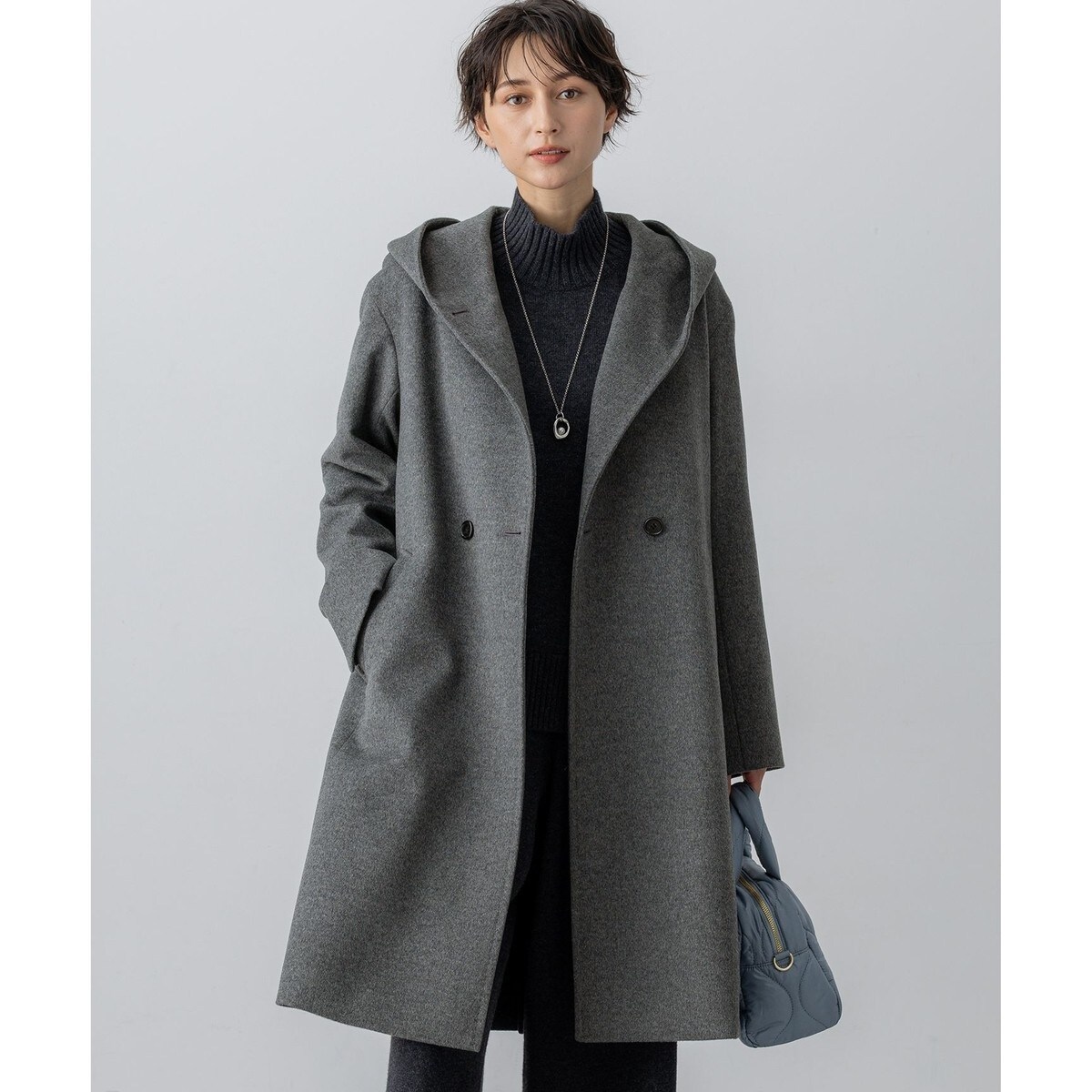 【23区】ウールリバー スタンドカラーコート¥49,500 完売品‼️ 11008SCWOCW0407075001?$VS_1500$