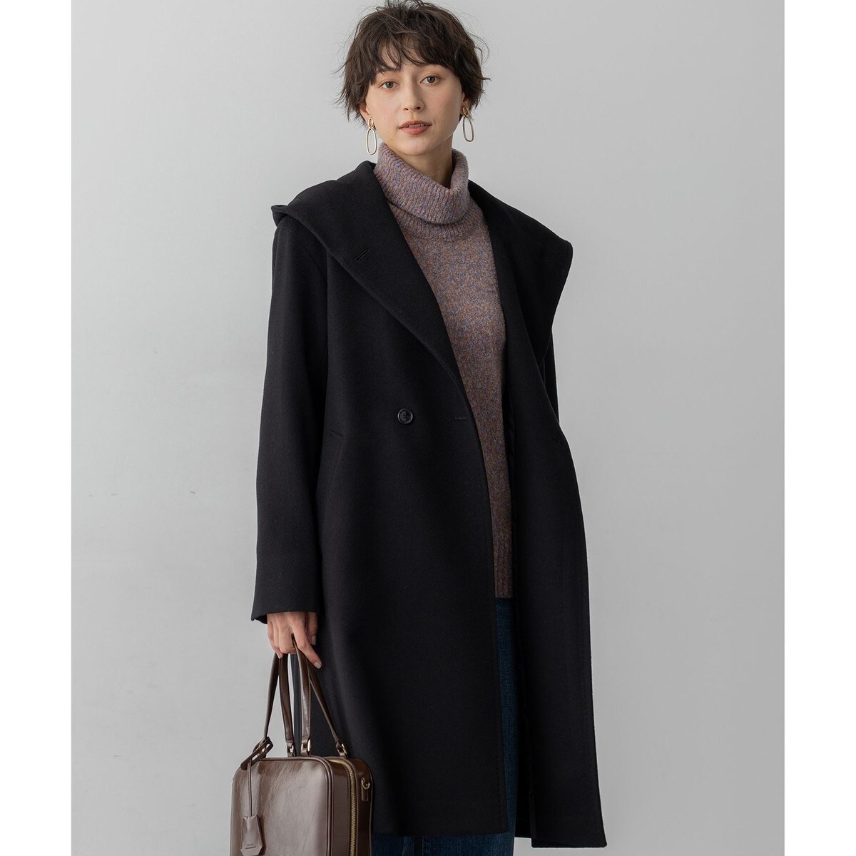 442 新品 23区 ウールカシミヤビーバー スタンドカラー ロングコート 36 23区｜ウールカシミヤビーバー スタンドカラー コート | Rakuten