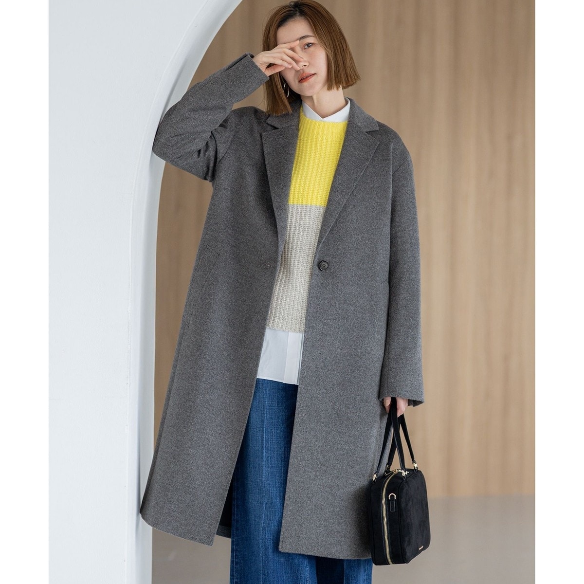 新品 23区MANTECOウール リバー ロング コート¥49,940税込 23区｜MANTECOPureリバー ロングコート | Rakuten Fashion(楽天