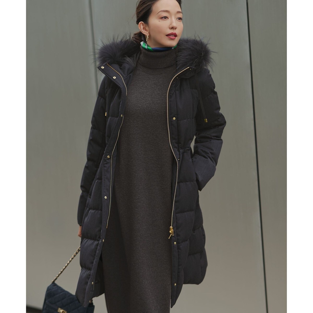 ミディ丈】ベルト付ダウンコート | クード シャンス(COUP DE CHANCE