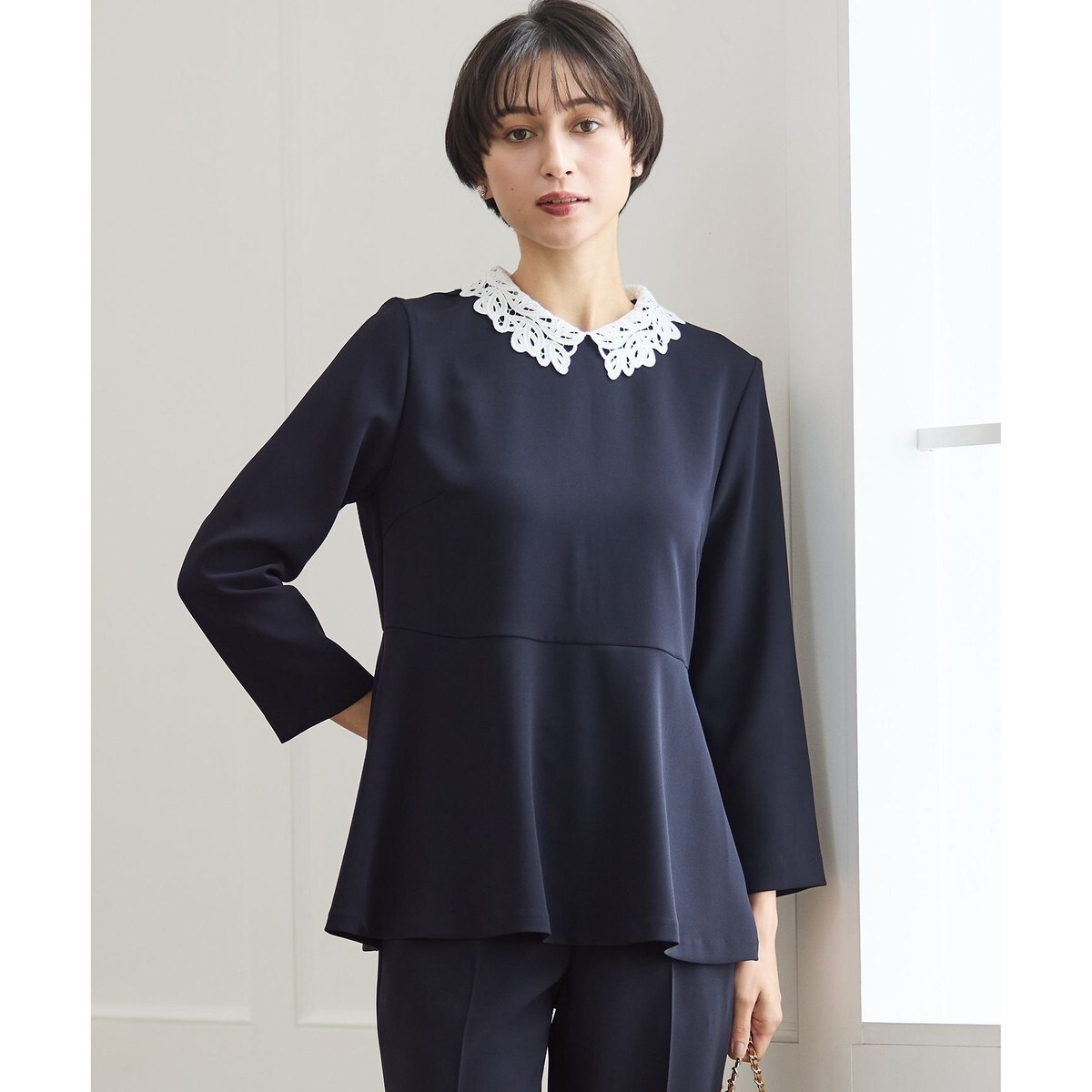 VERYコラボ】ボタニカル カットジャカード ブラウス | 23区(23KU