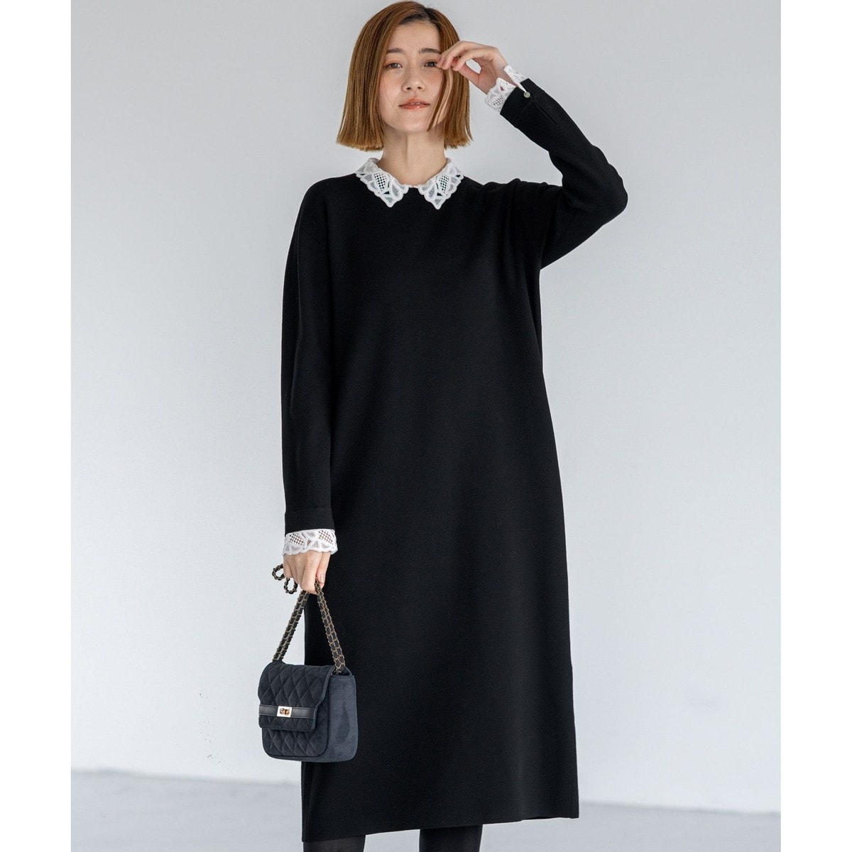 マルチストライプワンピース | レリアン プラスハウス(Leilian PLUS