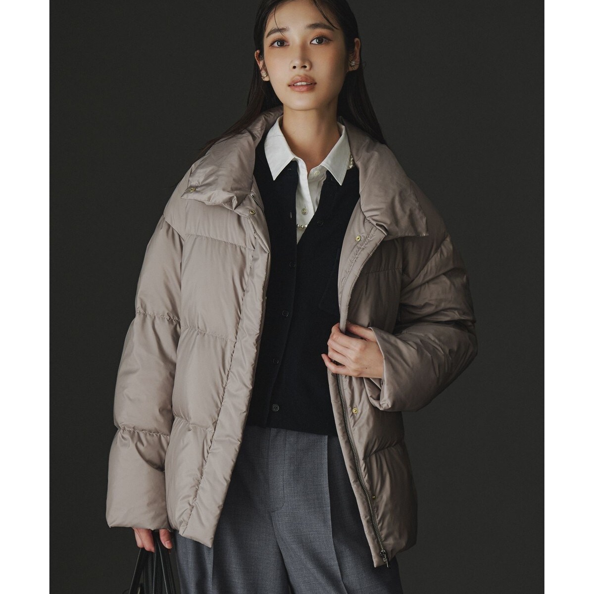 otonaMUSE掲載】ADS 襟付き ダウンジャケット | 23区(23KU) | マルイ