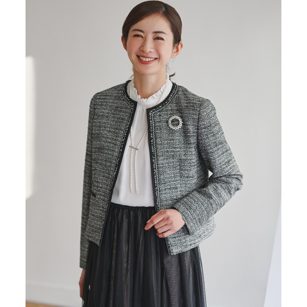 ラムレザー ノーカラージャケット | 23区(23KU) | マルイウェブチャネル