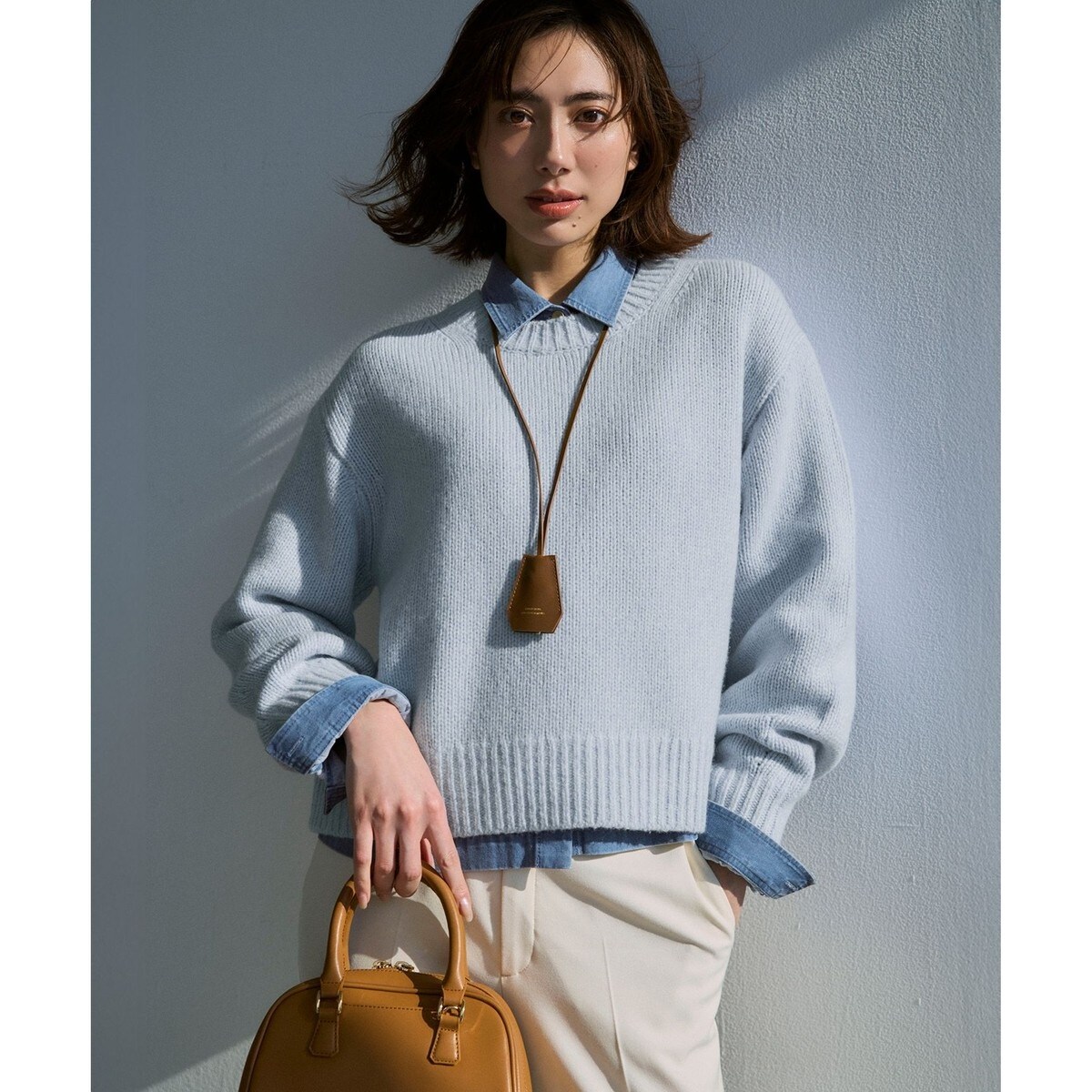 GISELe掲載】ウールカシミヤ パフスリーブ ニット | 23区(23KU