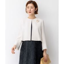 【APPLAUDIR】クリアジョーゼット コンパクトタックジャケット