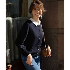 【WEB&一部店舗限定】バイカラーデザイン 2WAY ニット