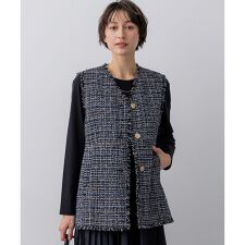 GIOLICAツイード フォルム ジレ