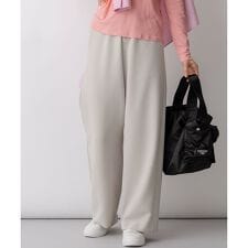 ストレッチダブルクロス ワイドパンツ