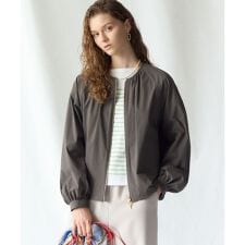 2WAYストレッチタフタ ギャザーブルゾン