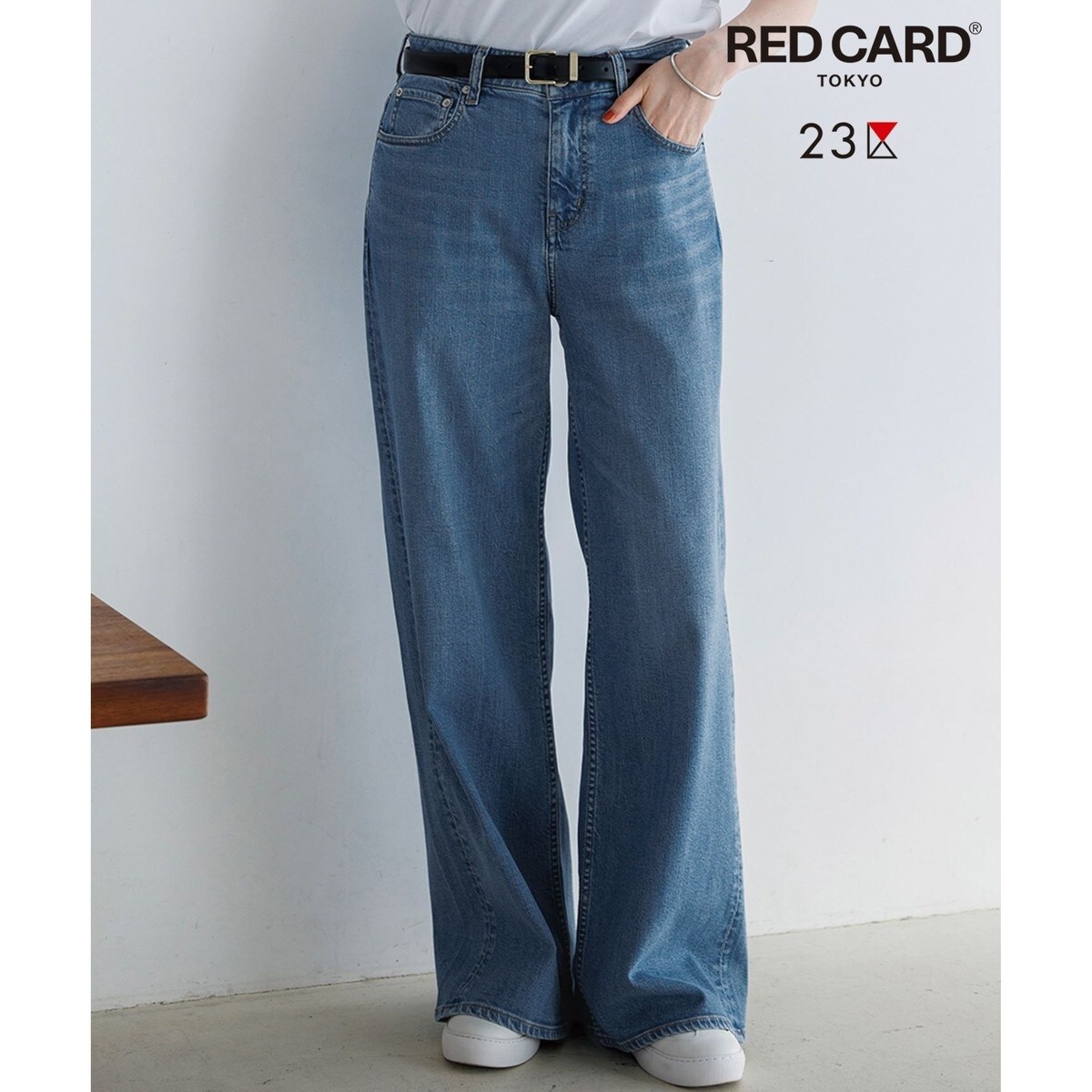 RED CARD TOKYO×23区】ストレッチ デニムワイドパンツ | 23区(23KU