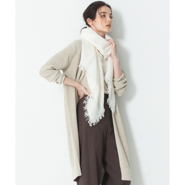 美品】 23区 洗える シルクリネンリリヤーンニット カーディガン