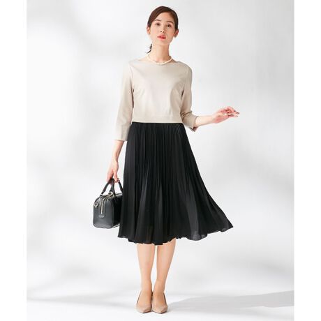 追加生産分入荷 ジャージコンビプリーツ ワンピース 組曲 Kumikyoku ファッション通販 マルイウェブチャネル Ca000 436 02 01