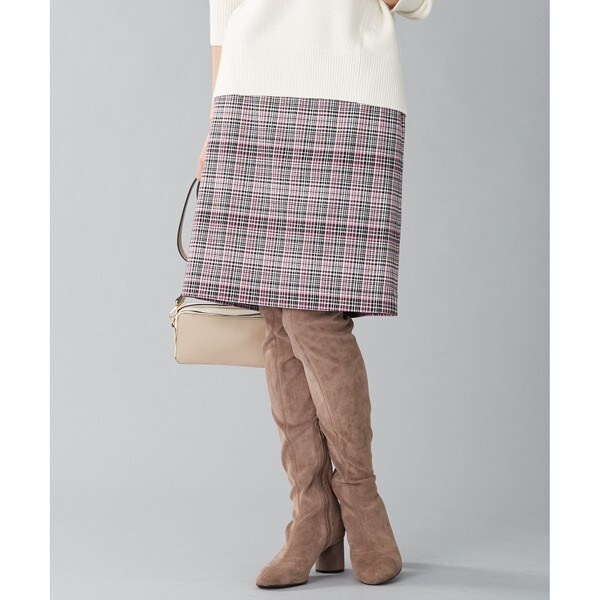 【マガジン掲載】ランダムチェック　タイトスカート（ＫＪ２４）