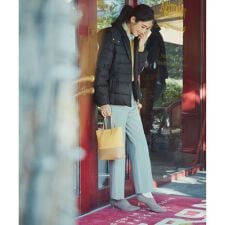 【洗える】2WAYウォームストレッチワイド パンツ