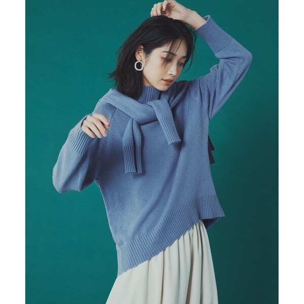 美品 23区 カシミヤブレンドバルキー 洗える ニット プルオーバー 38 カシミヤブレンドバルキープルオーバー ニット / 組曲