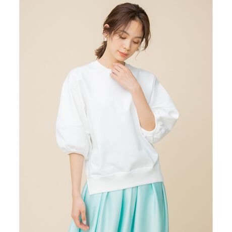 組曲×setsuko sagittaire】スウェットライクニット Tシャツ | 組曲  