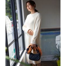 組曲(KUMIKYOKU)の【飯豊まりえさん着用・Oggi12月号掲載】バルキーニット ワンピース