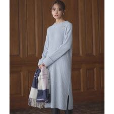 組曲(KUMIKYOKU)の【飯豊まりえさん着用・Oggi12月号掲載】バルキーニット ワンピース