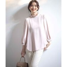 【KUMIKYOKU NAVY】ジョーゼットシフォン ブラウス