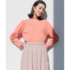 Elena フリルスリーブ ニットプルオーバー