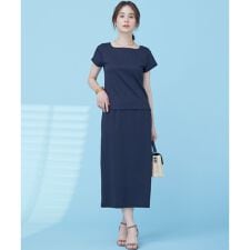 【WEB限定】ストライプジャガード カップ付きTシャツ